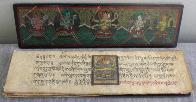 Tibetan Book of Illustrated Miniatures.From