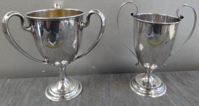 STERLING 2 Trophies with Inscriptions 2 15e4f2