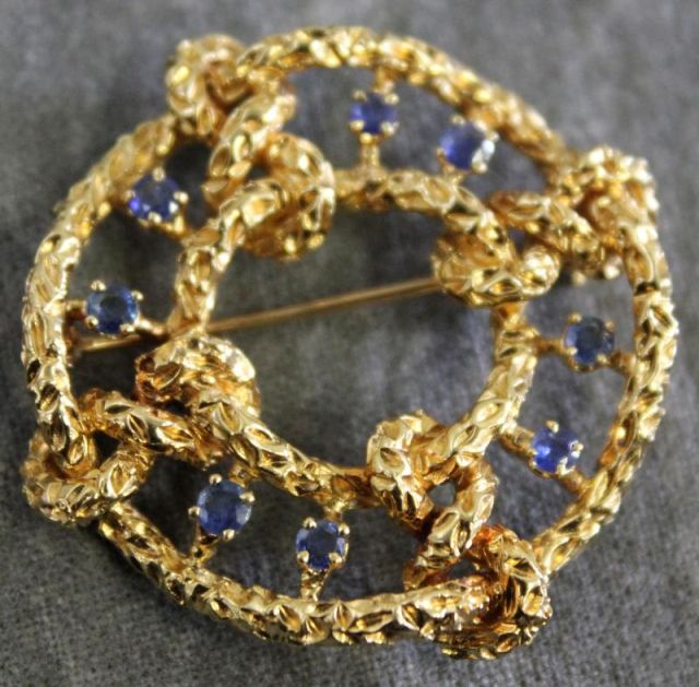 Tiffany 18kt Yellow Gold and Sapphire