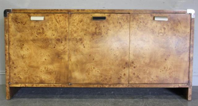 Midcentury Style Burled Wood Credenza With 15e528