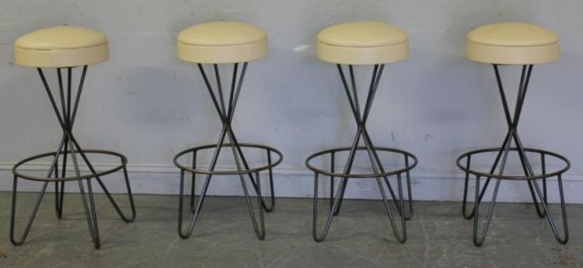 Set of Four Paul Tuttle Bar Stools From 15e537