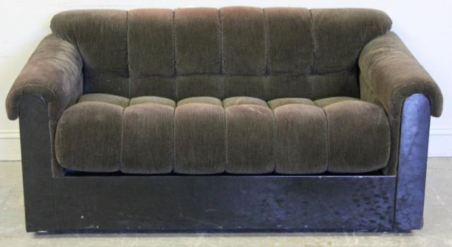 Midcentury Lacquered and Upholstered