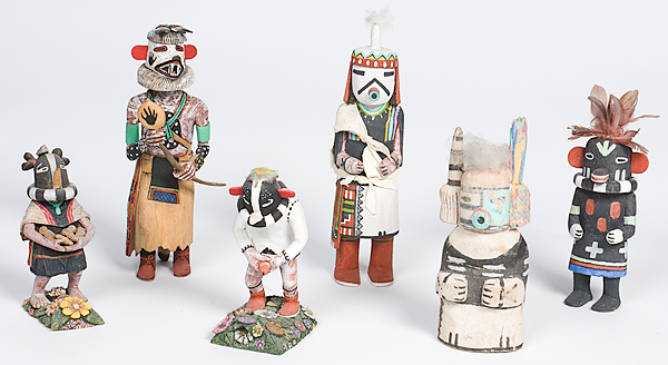 Collection of Hopi Katsinas group