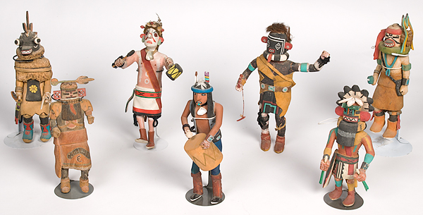 Collection of Hopi Katsinas lot 15e588