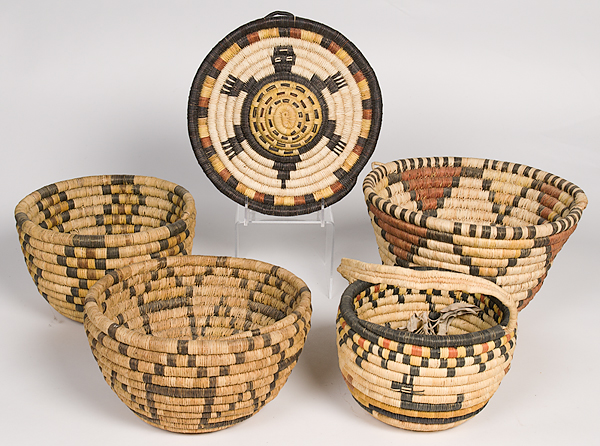 Hopi Second Mesa Baskets lot of