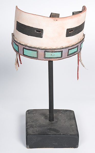 Hopi Alo Mana Painted Leather Mask