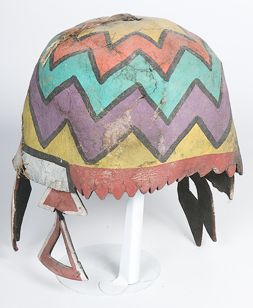 Hopi Felt Hat cap painted with