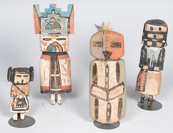 Hopi Style Katsinas lot of 4 dolls 15e5e4