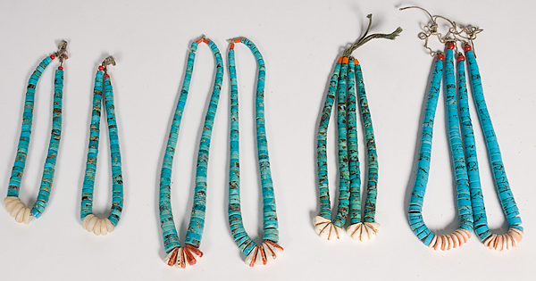 Pueblo Turquoise and Shell Jaclas