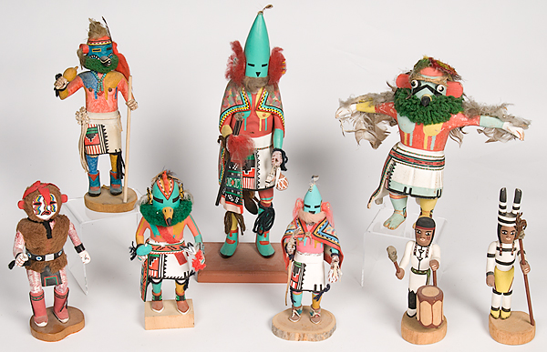 Collection of Hopi Katsinas lot 15e607