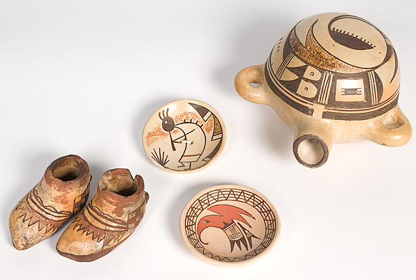 Group of Hopi Pottery lot of 4 15e617