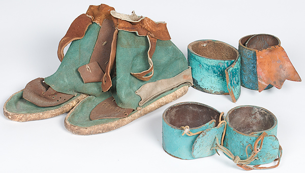 Hopi Wrist Cuffs and Moccasins