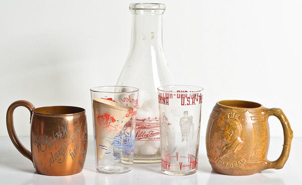 US WWII Homefront Glassware Lot