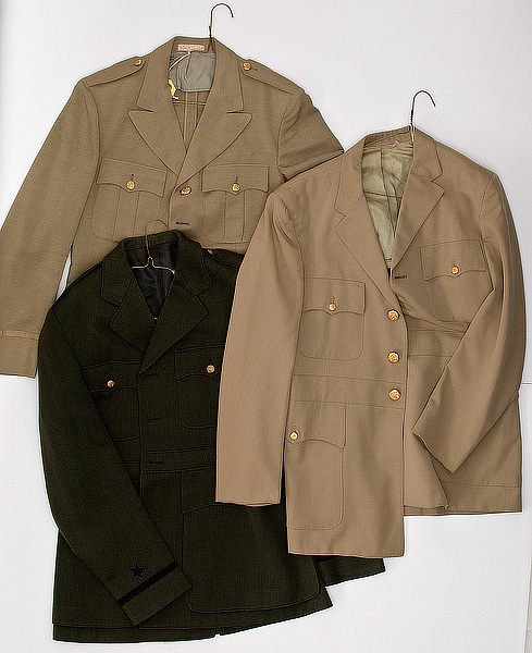 US WWII Officers Tunics Lot of Three