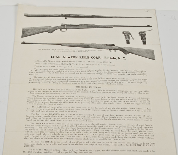 Chas. Newton Rifle Corp. Buffalo N.Y.