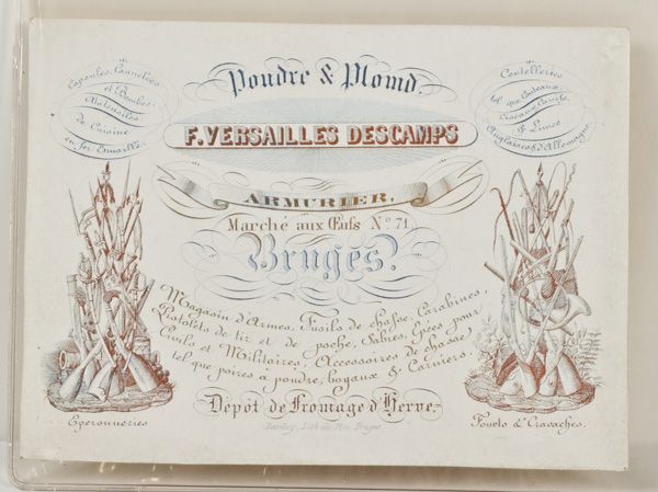 Belgian Trade Card of Military 15e7ee