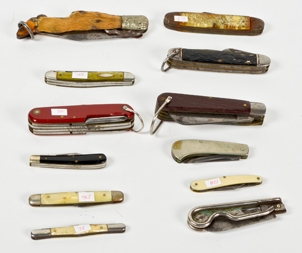 Antique Pocket Knives Lot of Twelve 15e854