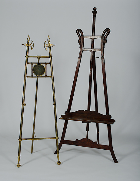 Two Easels 20th century one brass 15e8a4