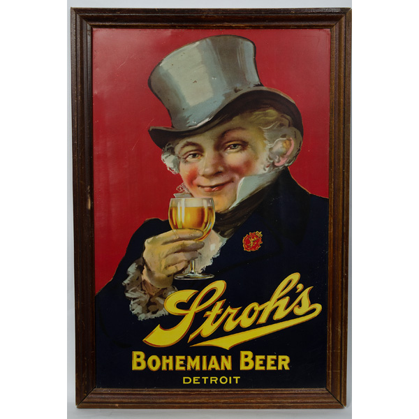 Stroh's Beer Sign Ca. late 19th