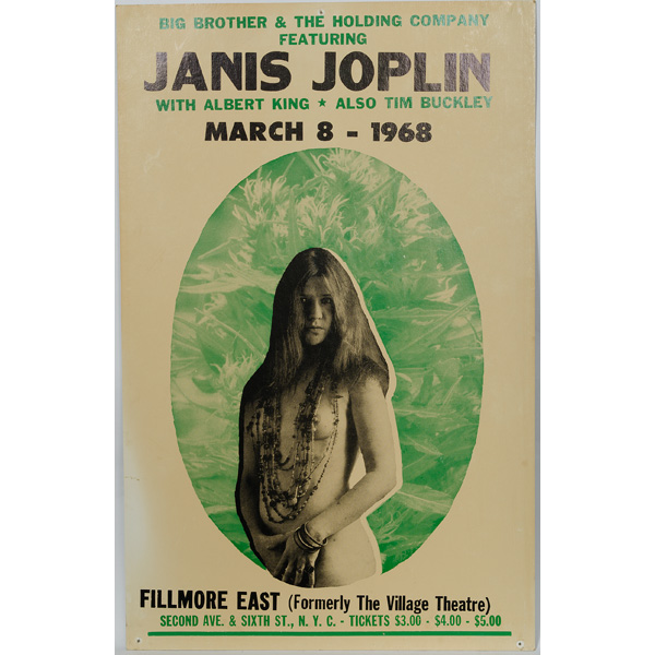 Two Janis Joplin Concert Posters