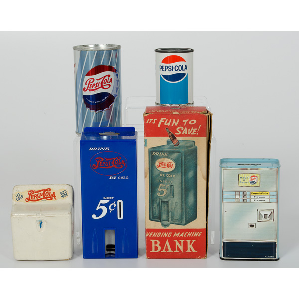 Lot of Pepsi Banks Lot of 5 includes 15e90c