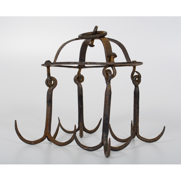 Wrought Iron Meat Rack Continental.