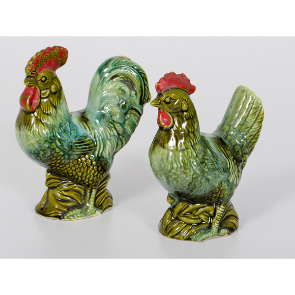 Ceramic Roosters 20th century a