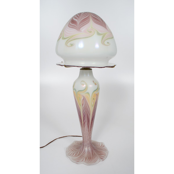 Art Nouveau style Glass Lamp American 15ea55