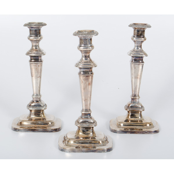 English Sheffield Style Candlesticks