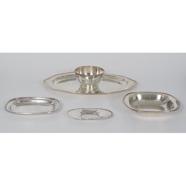 Silverplated Trays and Bowl American  15ea72
