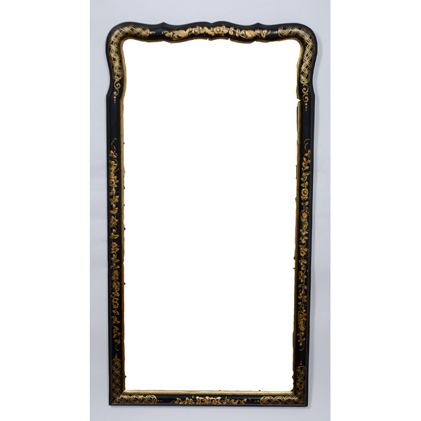 Queen Anne-style Japanned Mirror