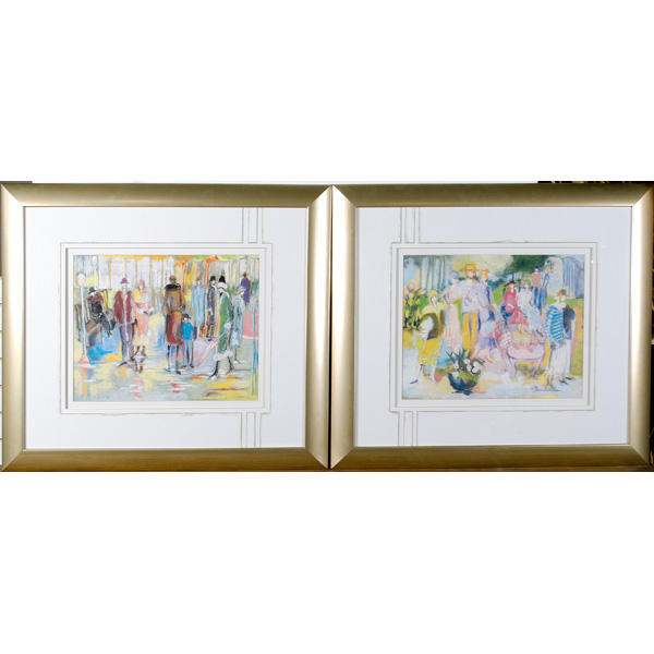 Pair of French Impressionist Prints 15ea9f
