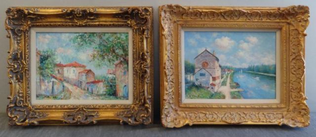 Two Signed Impressionist Style 15eac7