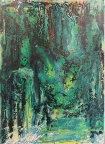 SMYTHE Eska. Large Abstract Oil on Canvas.A