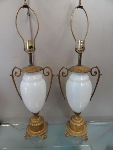 Pair of Bronze Mounted French Opaline 15eae9