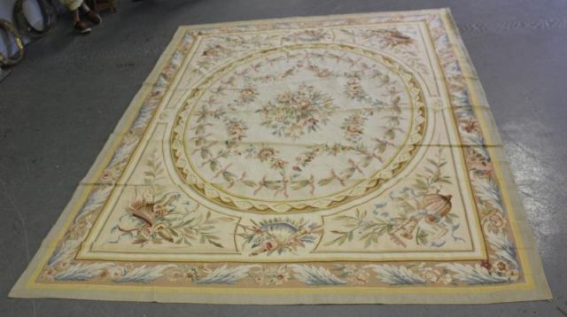 Modern Aubusson Style Needlepoint 15eaf6