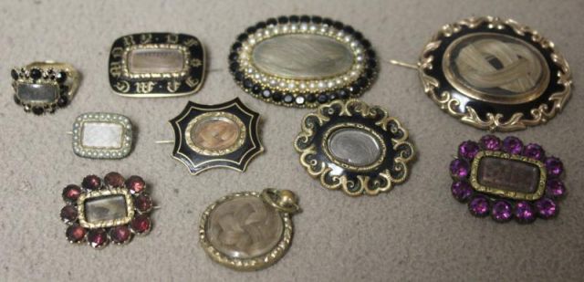 Georgian Victorian Hair Jewelry 15eb37