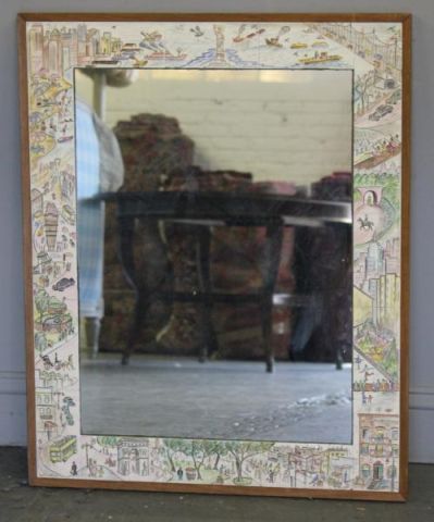 Midcentury Mirror with Ceramic 15eb51