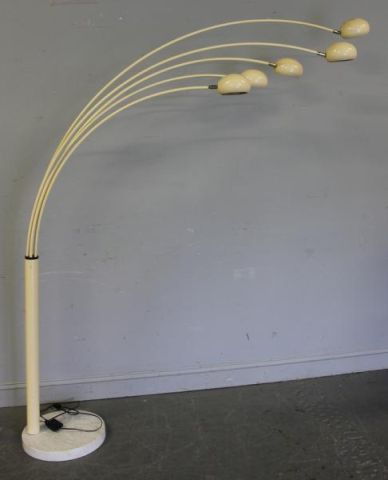 Midcentury 5 Light Floor Lamp Beige 15eb81