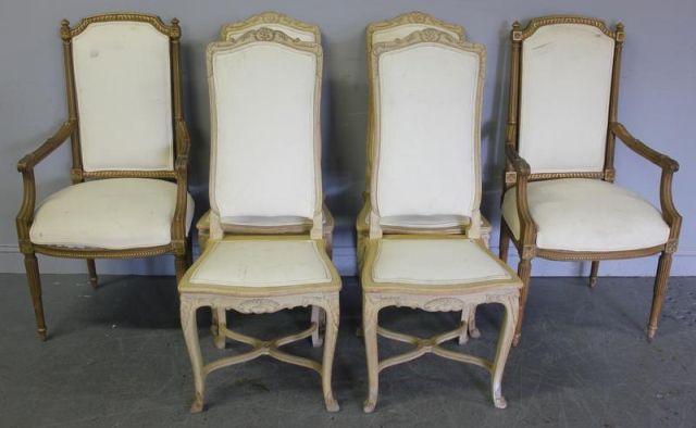 Chair Lot Including 4 Vintage French 15eb8b