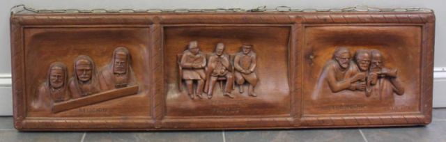 Carved Plaque of the Yalta Conference Churchill 15eb87