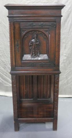 Gothic Style Highly Carved 1 Door Stand.From