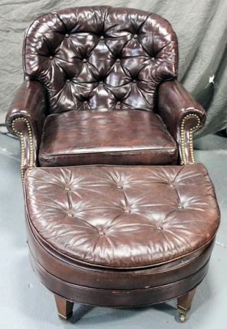 Georgian Style Leather Club Chair