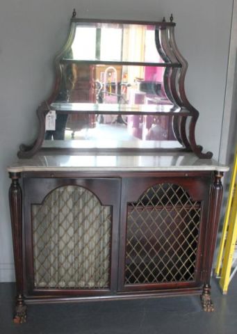 Mahogany Marbletop Server Etagere A 15ebaf