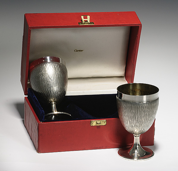 Cartier Sterling Goblets Sterling