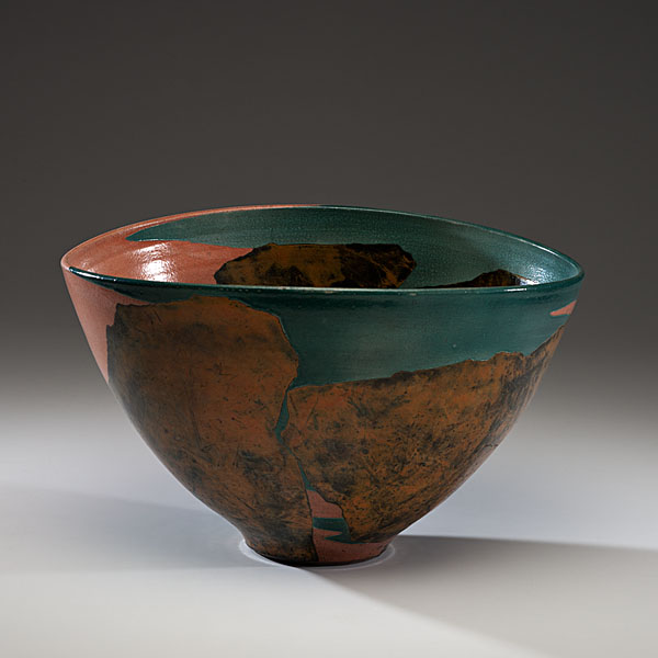 Wayne Higby (1943 USA) Canyon Bowl?1987Raku;