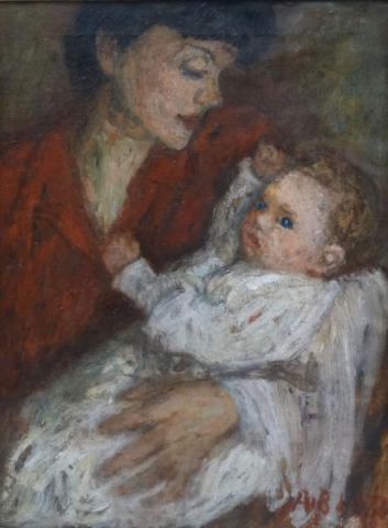 BLATAS Arbit. Oil on Canvas ''Mother