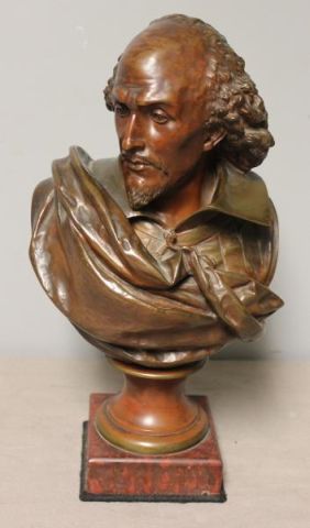 CARRIER Bronze Shakespeare Signed 15ee40
