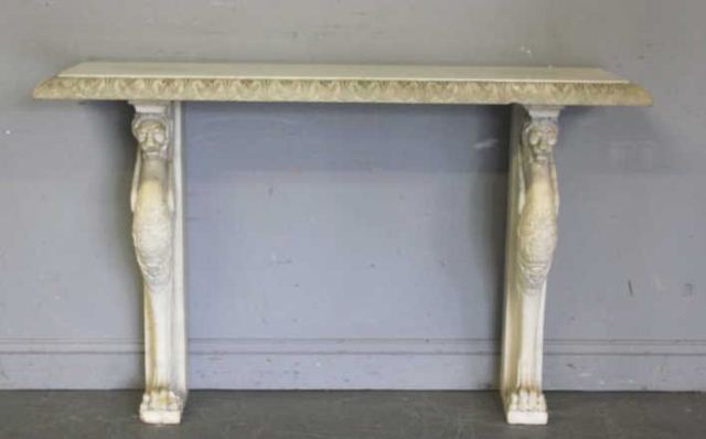 Marble Griffin Base Console White 15ee75