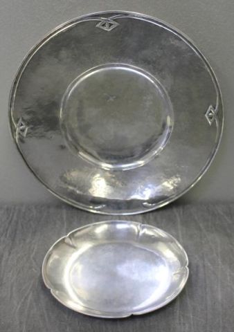 STERLING Signed Decorative Tray 15eeb6